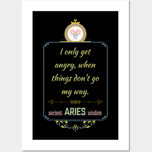 Funny quotes of the star signs: Aries Posters and Art